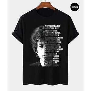 Bob Dylan Forever Young Lyric Retro Folk Fan Gift T-Shirt
